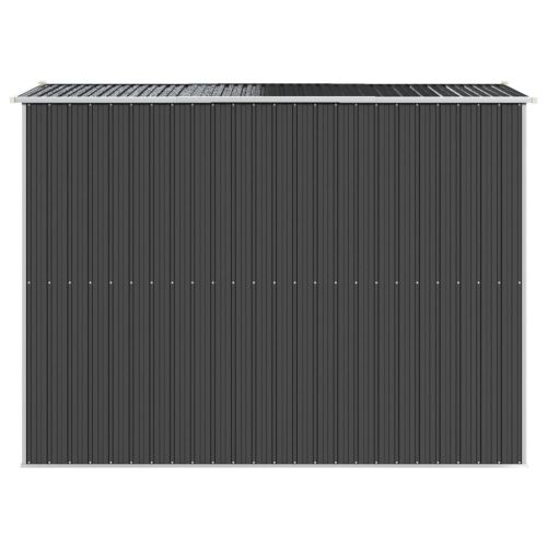Градинска барака антрацит 192x274x223 см поцинкована стомана