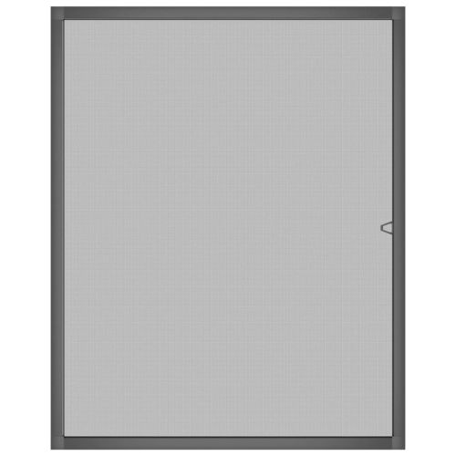 Мрежа против насекоми за прозорци, антрацит, 80x100 см