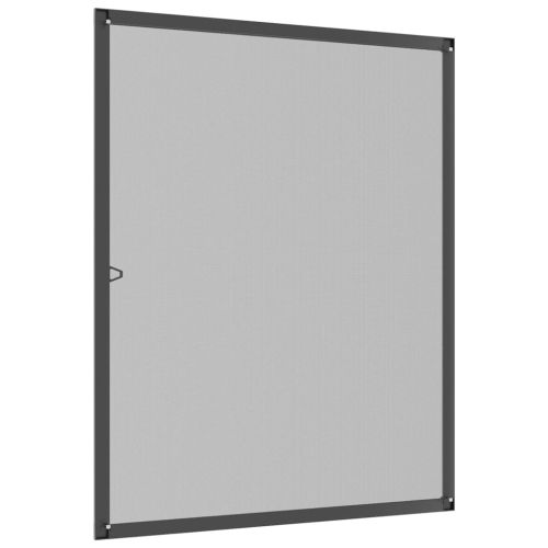 Мрежа против насекоми за прозорци, антрацит, 80x100 см