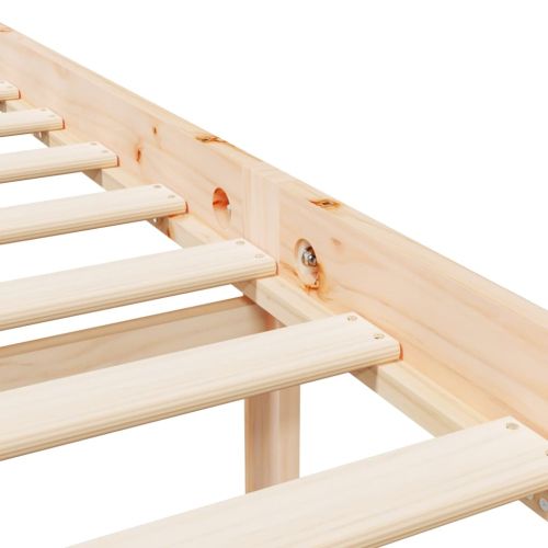 Легло за възрастни с табла, двойно, масивно дърво