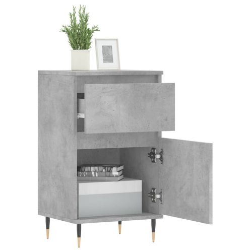 Бюфет бетонно сив 40x35x70 см инженерно дърво