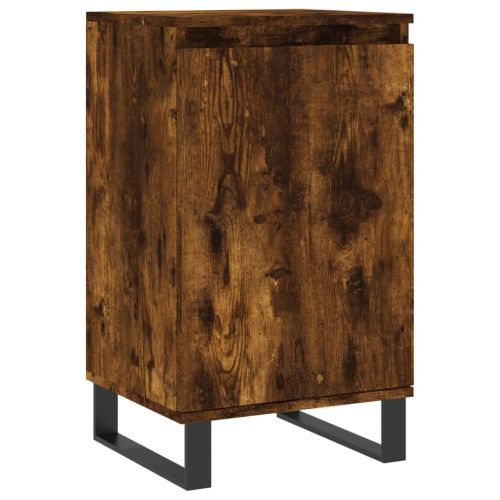 Бюфети 2 бр опушен дъб 40x35x70 см инженерно дърво