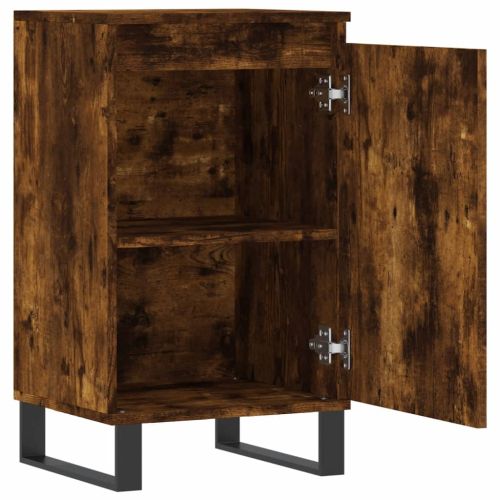Бюфети 2 бр опушен дъб 40x35x70 см инженерно дърво