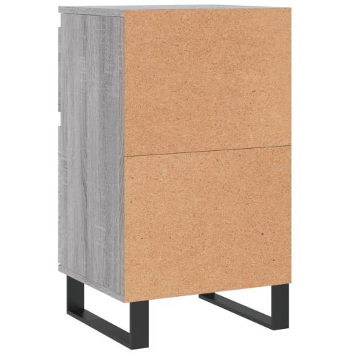 Бюфети 2 бр сив сонома 40x35x70 см инженерно дърво