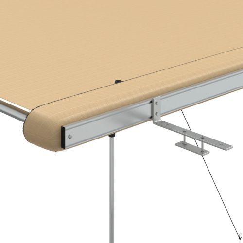 Тента за кемпер и каравана, 1,8x2x2,15 м, бежова
