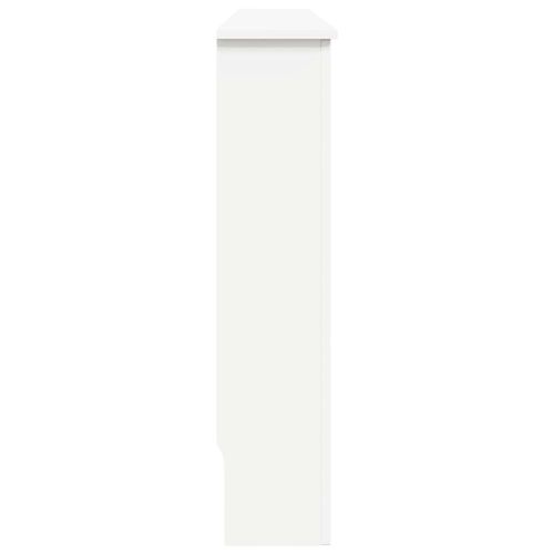 Параван за радиатор, бял, 152x19x81,5 см, МДФ