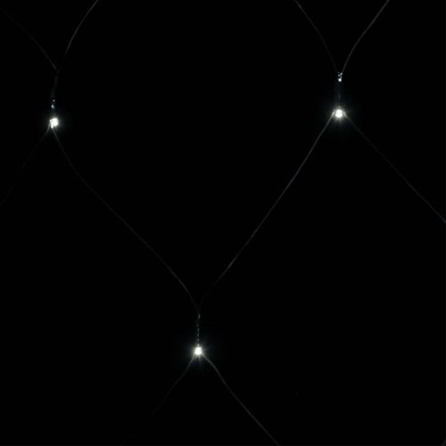 Коледна светеща мрежа студенобяла 3x3 м 306 LED закрито/открито