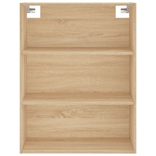 Висок шкаф, дъб сонома, 69,5x34x180 см, инженерно дърво