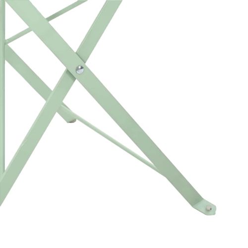 Сгъваем градински стол 2 pcs Светъл мента 42 x 46 x 82см Метал