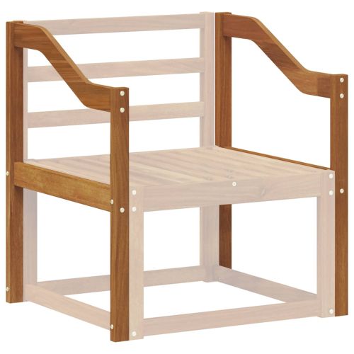 Подлакътник 2 бр. Натурално 59 x 4 x 73 см