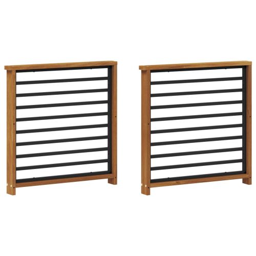 Подлакътник 2 бр. Натурално 60 x 6 x 61 см