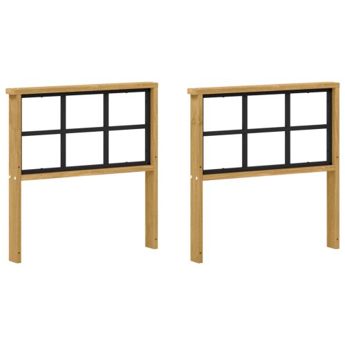 Модул с подлакътници 2 бр. Бяло 60 x 6 x 61 см