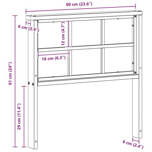 Модул с подлакътници 2 бр. Бяло 60 x 6 x 61 см