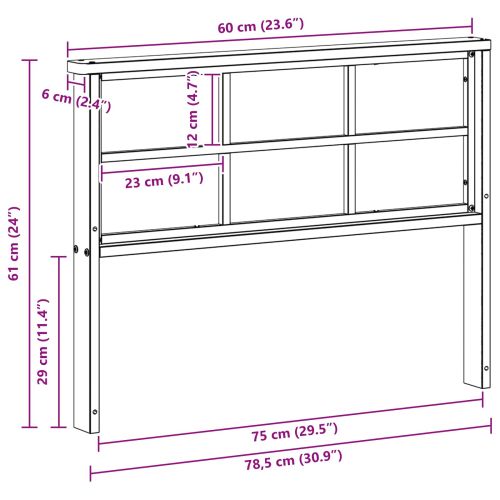 Модул с подлакътници 2 бр. Бяло 80 x 6 x 61 см