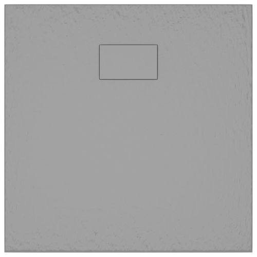 Душ корито, SMC, сиво, 90x90 см