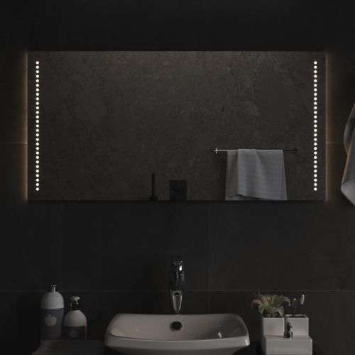 LED огледало за баня, 50x100 см