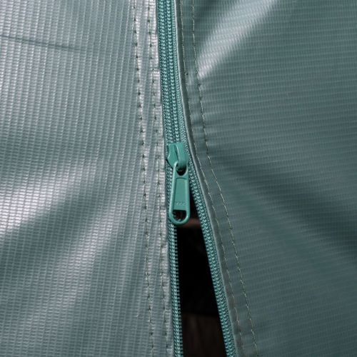 Мобилен навес за животни PVC 550 г/м² 3,3x4,8 м тъмнозелен