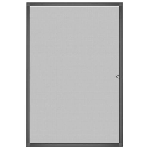 Мрежа против насекоми за прозорци, антрацит, 90x120 см