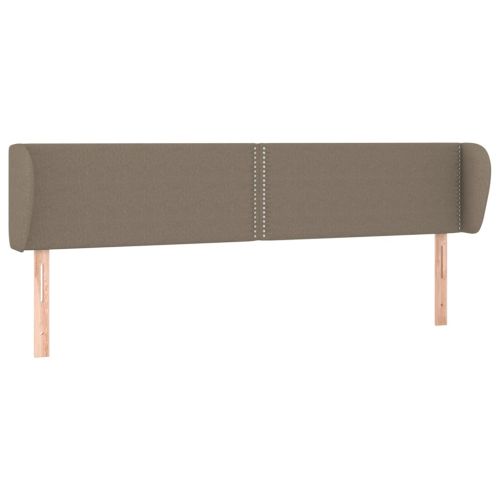 Горна табла за легло с уши, таупе, 183x23x78/88 см, плат