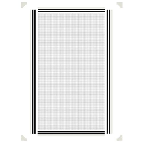 Магнитна мрежа против насекоми за прозорци, бяла, 80x140 см