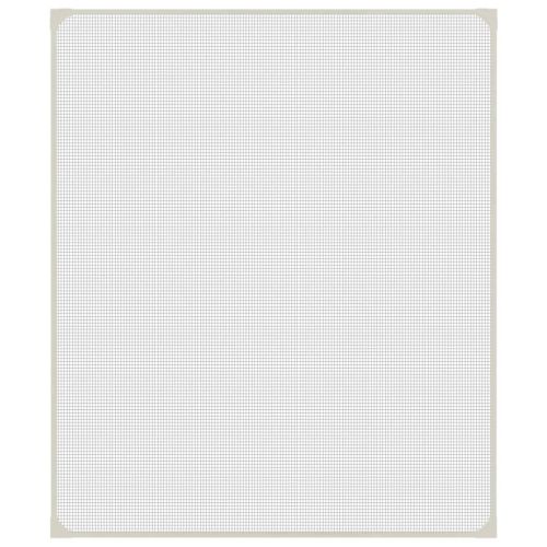 Магнитна мрежа против насекоми за прозорци, бяла, 100x120 см