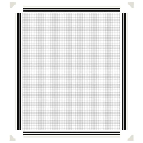 Магнитна мрежа против насекоми за прозорци, бяла, 100x120 см