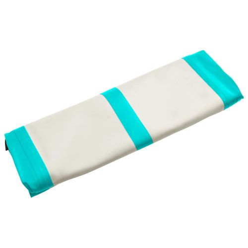 Надуваем дюшек за гимнастика с помпа, 500x100x15 см, PVC, зелен