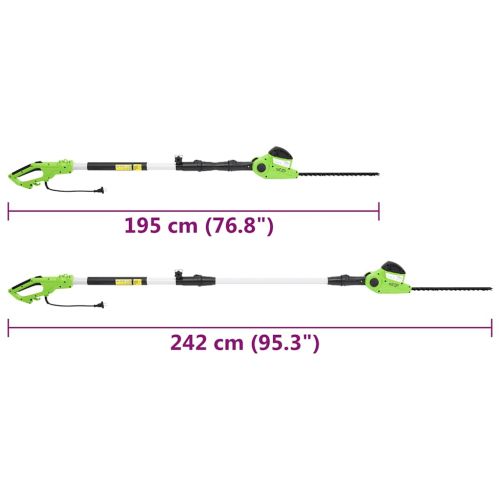 2-в-1 телескопичен трион/храсторез, 25/41 см, 710/550 W