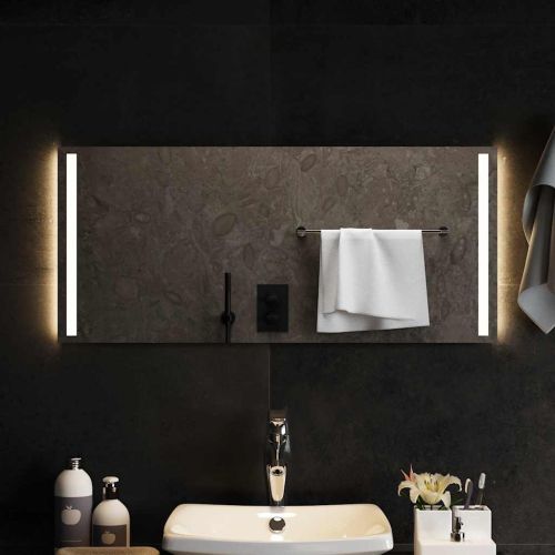 LED огледало за баня, 90x40 см