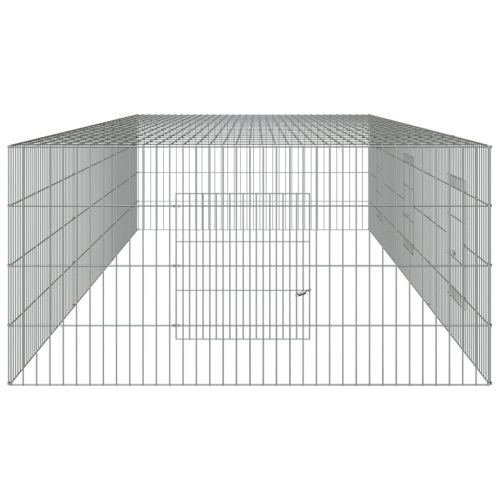 Клетка за зайци, 3 панела, 325x109x54 см, поцинковано желязо