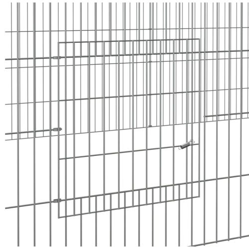 Клетка за зайци, 3 панела, 325x109x54 см, поцинковано желязо