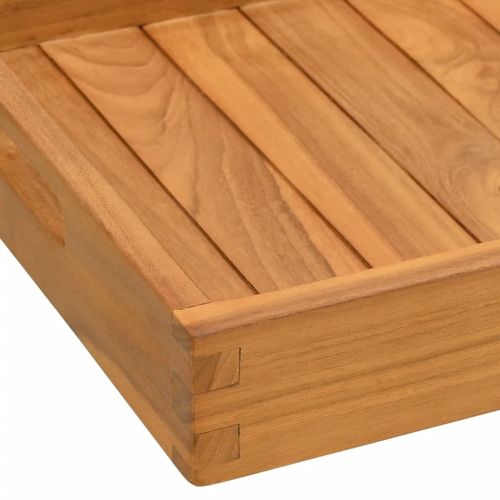 Поднос за сервиране, 60x35 см, тиково дърво масив