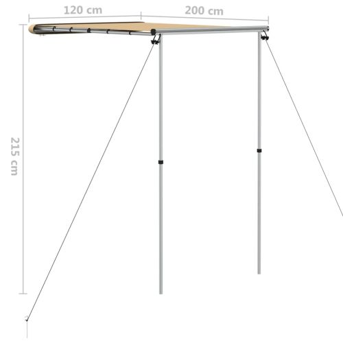 Тента за кемпер и каравана, 1,2x2x2,15 м, бежова