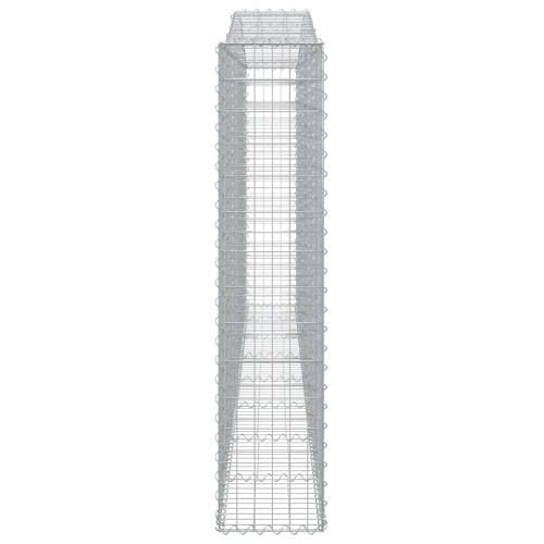 Дъговидна габионна кошница 400x30x140/160 см поцинковано желязо