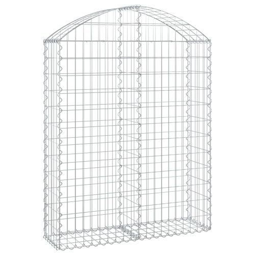 Дъговидна габионна кошница 100x30x120/140 см поцинковано желязо