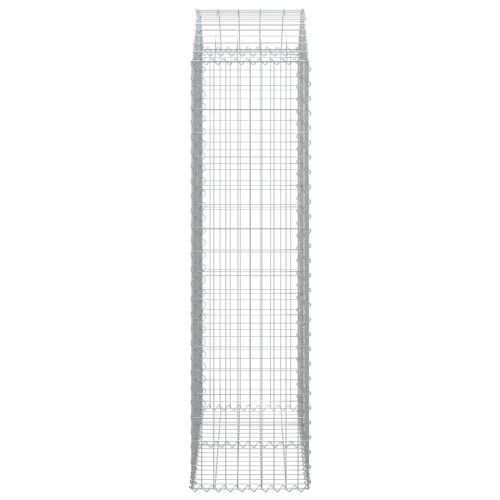 Дъговидна габионна кошница 100x50x180/200 см поцинковано желязо