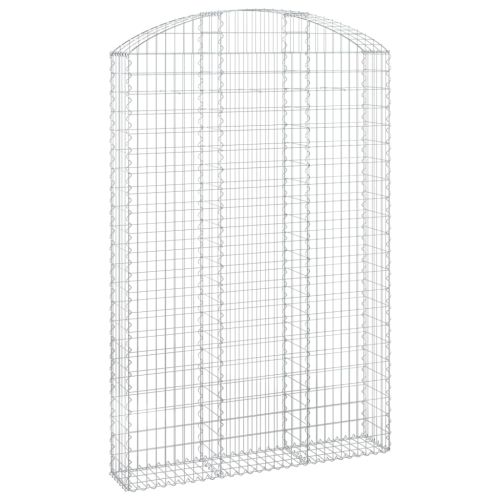 Дъговидна габионна кошница 150x30x220/240 см поцинковано желязо