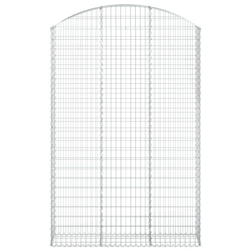 Дъговидна габионна кошница 150x30x220/240 см поцинковано желязо