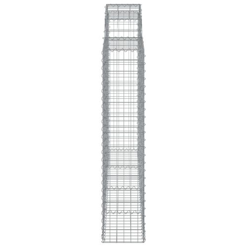 Дъговидна габионна кошница 200x30x140/160 см поцинковано желязо