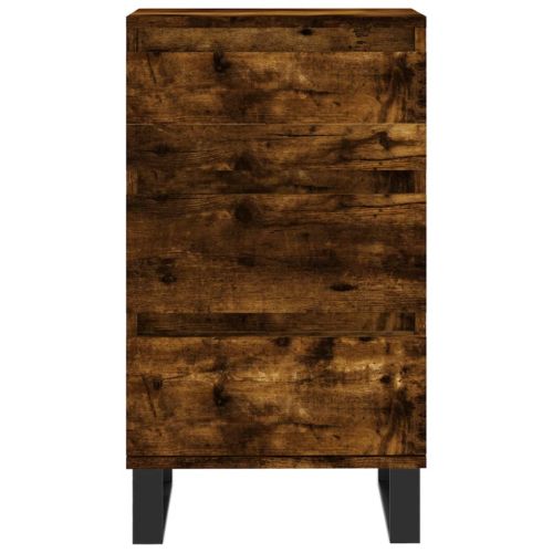 Бюфет опушен дъб 40x35x70 см инженерно дърво