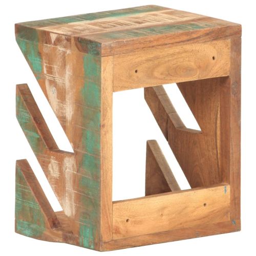 Стенна стойка за скейтборд 25x20x30 см регенерирано дърво масив