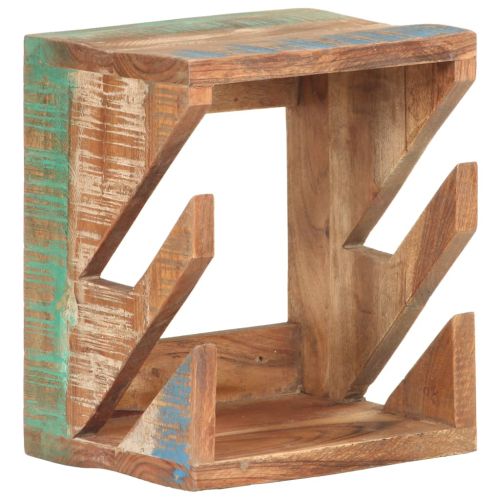 Стенна стойка за скейтборд 25x20x30 см регенерирано дърво масив