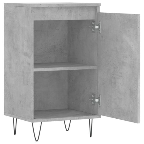 Бюфети 2 бр бетонно сив 40x35x70 см инженерно дърво