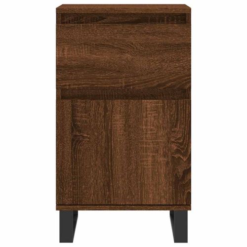 Бюфети 2 бр кафяв дъб 40x35x70 см инженерно дърво