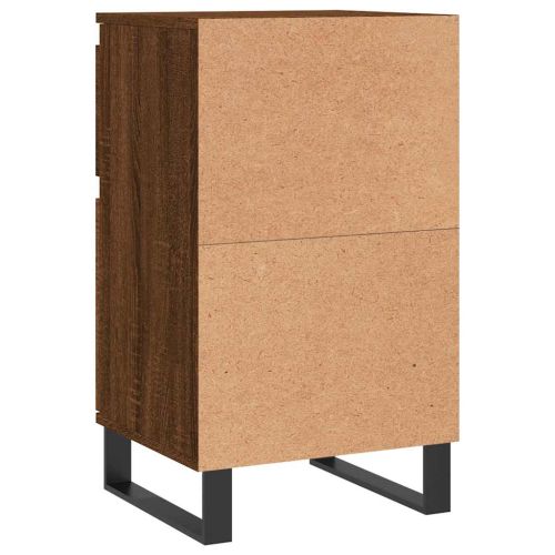Бюфети 2 бр кафяв дъб 40x35x70 см инженерно дърво