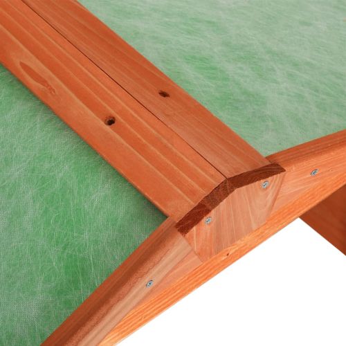 Гараж за роботизирана косачка, 72x87x50 см, чам масив