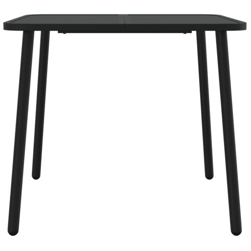 Градинска маса антрацит 80x80x71 cм стомана