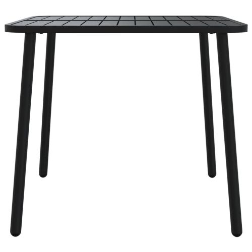 Градинска маса антрацит 80x80x71 cм стомана