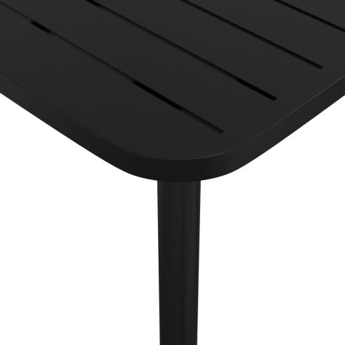Градинска маса антрацит 80x80x71 cм стомана