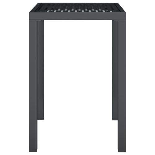 Градинска маса антрацит 50x50x72 cм стомана